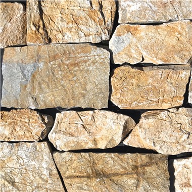 Şömine için Doğal Taş Kaplama Bej Kireçtaşı Çizgili JRSL-100