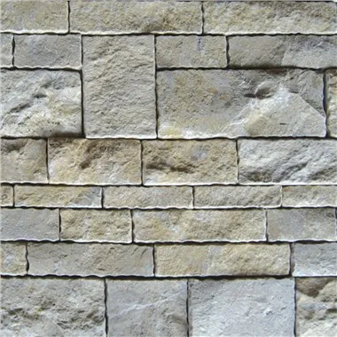 Bej Renkli Kireçtaşı Kale Şekli Lose Taş Kaplama JRSC-068