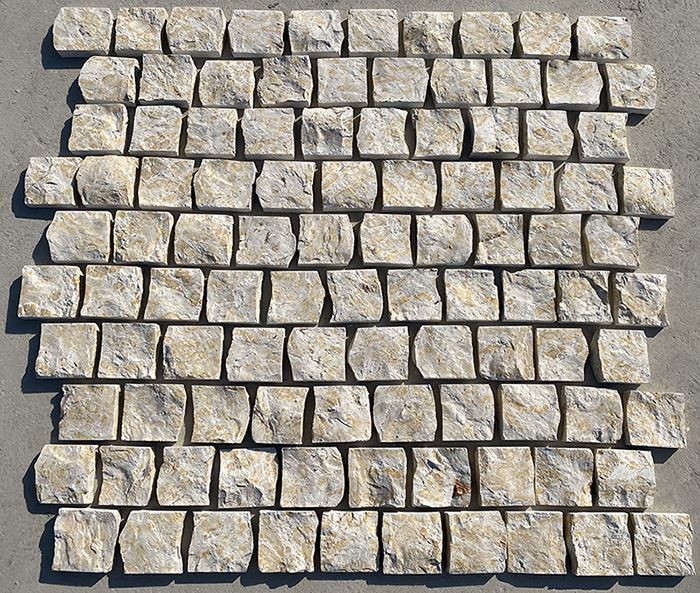 Parlak Traverten Arnavut kaldırım döşeme döşeme